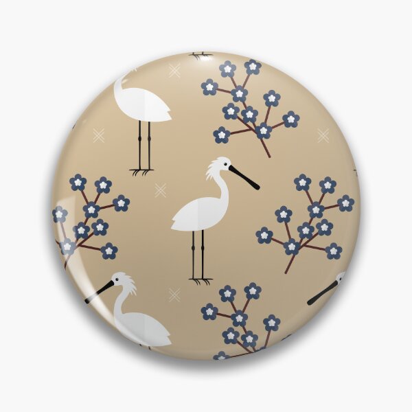 Item preview, Spoonbills on brown designed and sold by reneesillus.