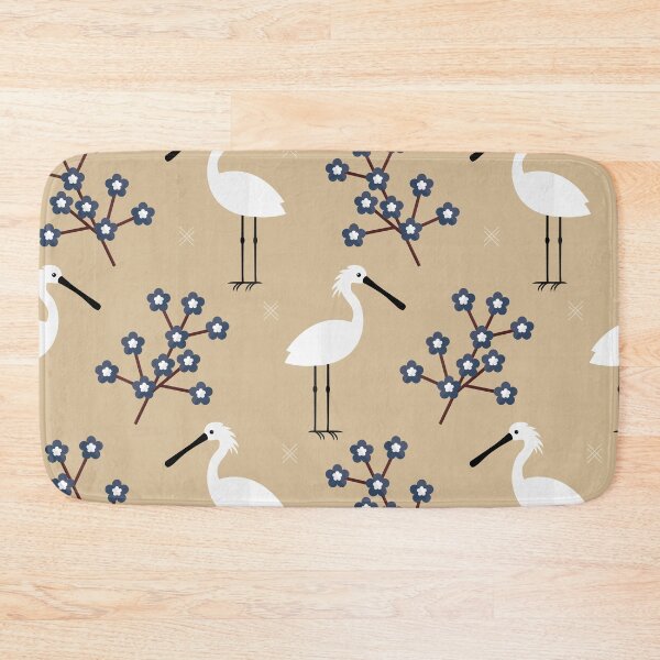 Item preview, Spoonbills on brown designed and sold by reneesillus.