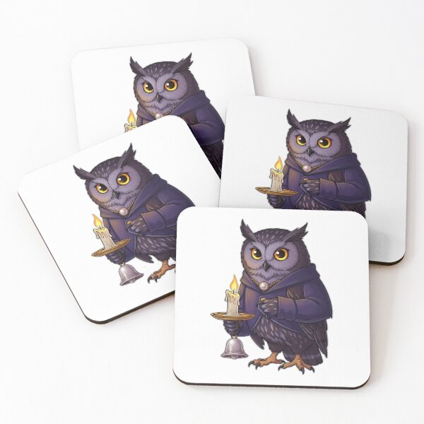 Item preview, Night Owl Familiar Candle Stub Pearl Bell designed and sold by IllumeInk.