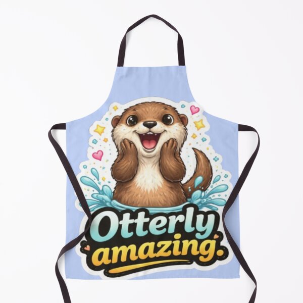 Item preview, Excited Otter Sticker – Otterly Amazing – Cute Happy Otter Cartoon designed and sold by Pond21.