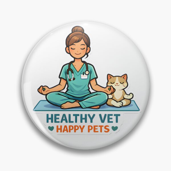 Item preview, Healthy Vet Happy Pets Yoga Shirt | Veterinary Fitness Lifestyle Collection Design designed and sold by Bettybee00.