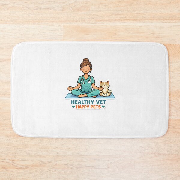 Item preview, Healthy Vet Happy Pets Yoga Shirt | Veterinary Fitness Lifestyle Collection Design designed and sold by Bettybee00.