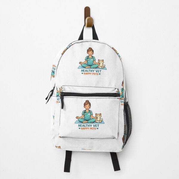 Item preview, Healthy Vet Happy Pets Yoga Shirt | Veterinary Fitness Lifestyle Collection Design designed and sold by Bettybee00.
