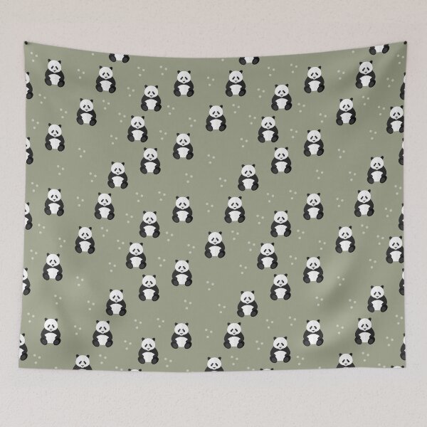 Item preview, Pandas on green designed and sold by reneesillus.