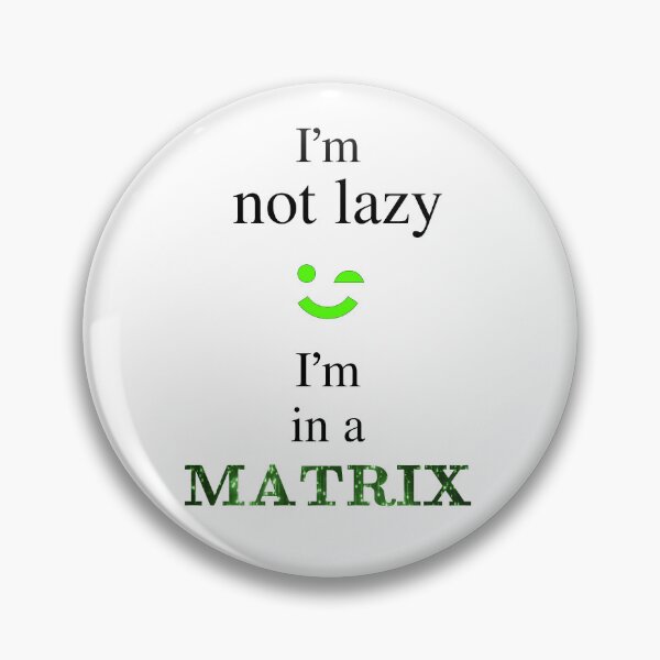 Item preview, Lazy Matrix designed and sold by The WordCatcher Street.