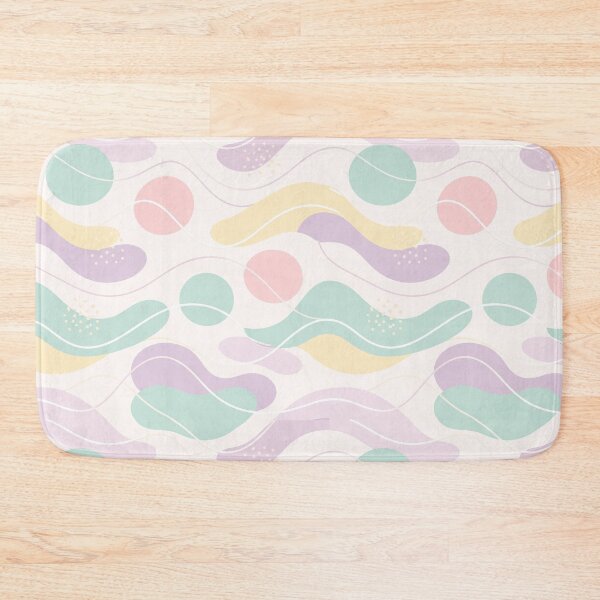 Item preview, Pastel Abstract Seamless Pattern Waves and Circles designed and sold by GoDesign1.