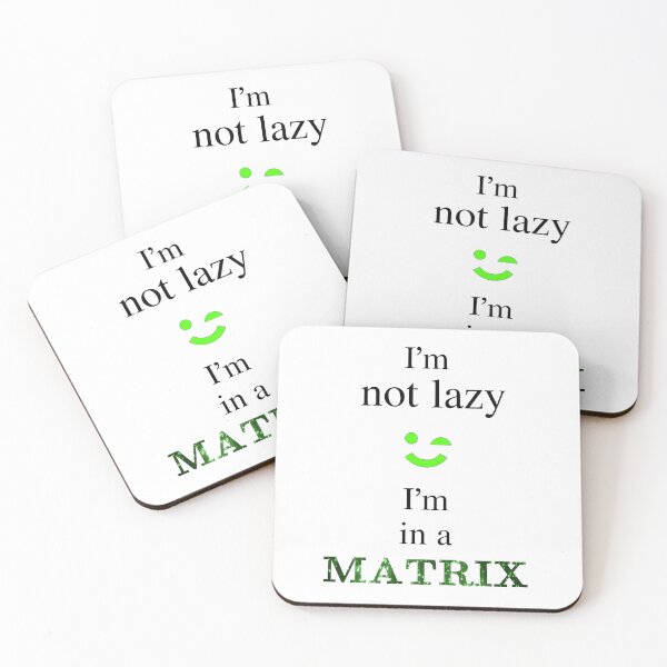 Item preview, Lazy Matrix designed and sold by The WordCatcher Street.