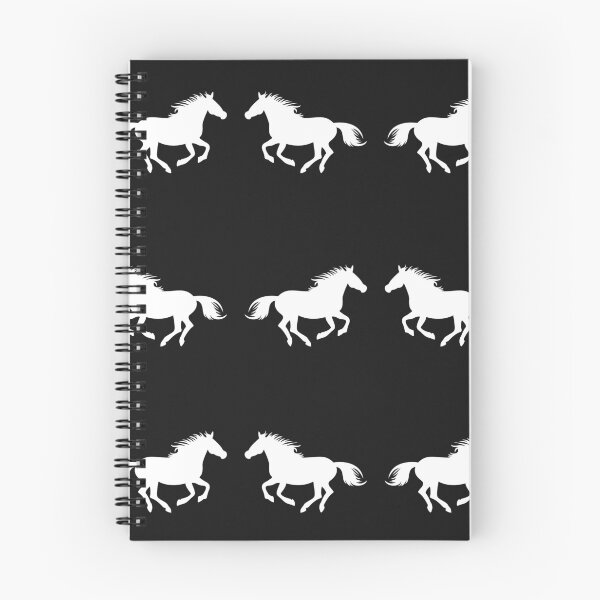 Item preview, Wild Horses Pattern Black and White Minimalist Design designed and sold by lunadesignsmoon.