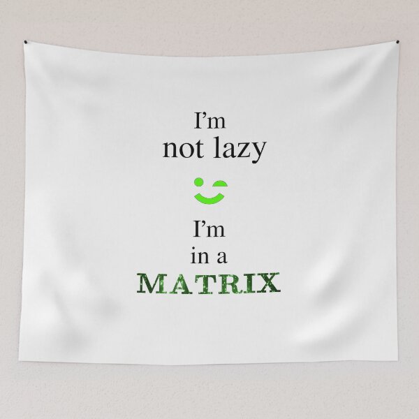 Item preview, Lazy Matrix designed and sold by The WordCatcher Street.