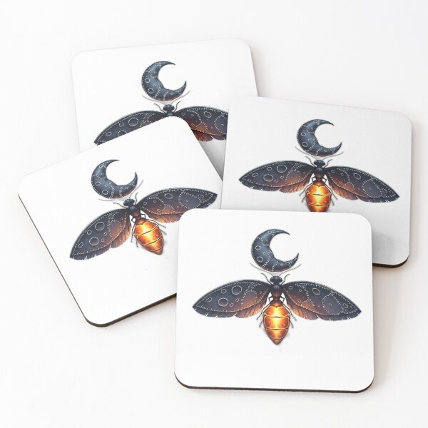 Item preview, Firefly Veil Familiar Stitched Moon Wings designed and sold by IllumeInk.