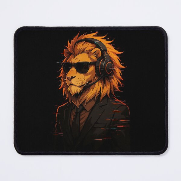 Item preview, Cool gamer Lion in Formals! designed and sold by sks-ai-artist.