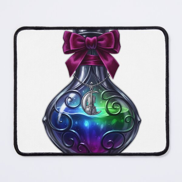 Item preview, Potion Bottle Crescent Violin Charm Velvet Bow designed and sold by IllumeInk.