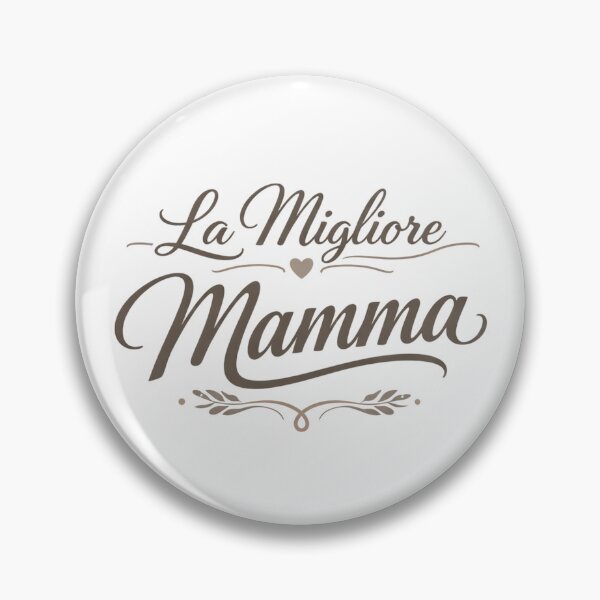 Item preview, La Migliore Mamma The best mom Beige Minimalist Mom Typography Elegant Heart Aesthetic Mother Italian designed and sold by VISO-art.