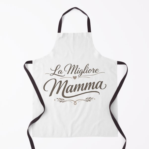 Item preview, La Migliore Mamma The best mom Beige Minimalist Mom Typography Elegant Heart Aesthetic Mother Italian designed and sold by VISO-art.