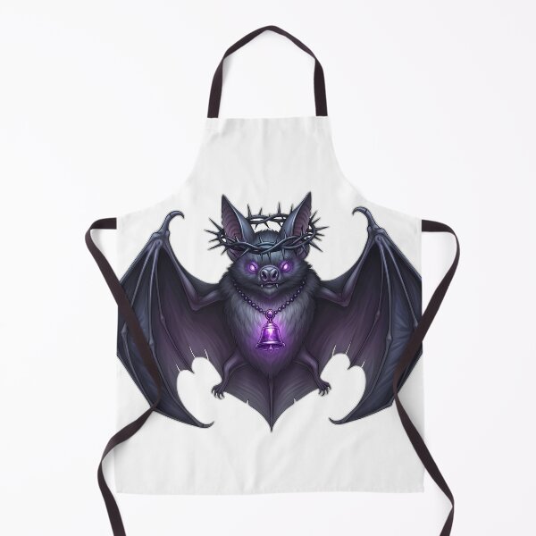 Item preview, Bat Familiar Thorn Crown Amethyst Bell designed and sold by IllumeInk.