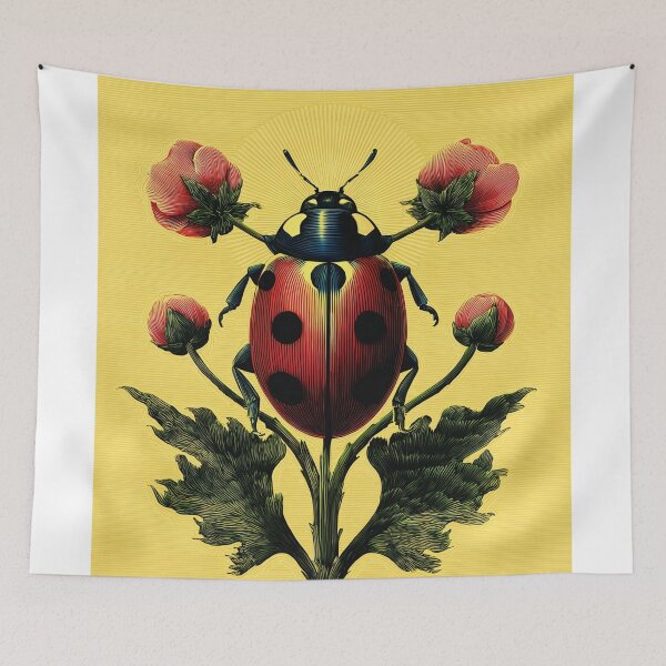 Item preview, Ladybug on Floral Arrangement designed and sold by lautir.