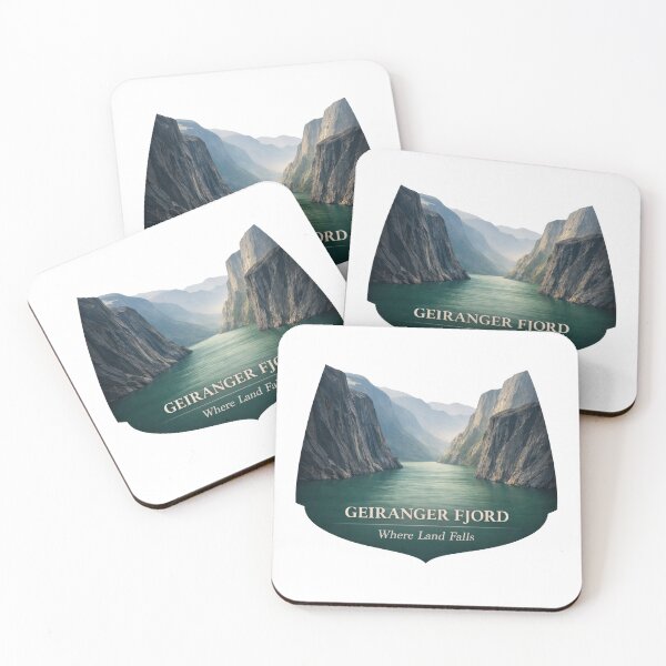 Item preview, Geiranger Fjord Where Mountains Lean In designed and sold by EdvvinStudios.