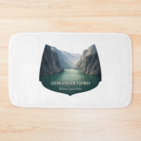 Item preview, Geiranger Fjord Where Mountains Lean In designed and sold by EdvvinStudios.