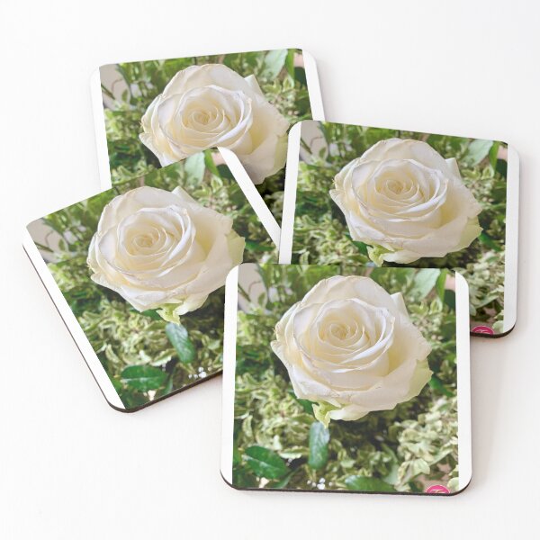 Item preview, Silence of Innocence - White Rose embedded in the light of the heart designed and sold by FridaForest.