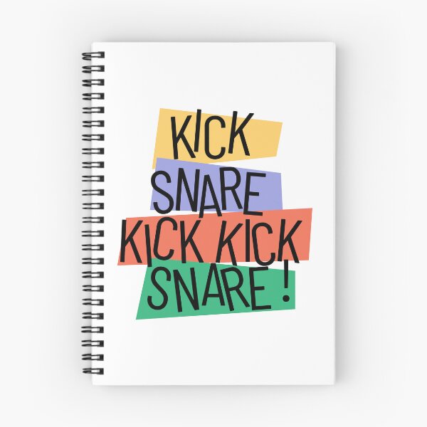 Item preview, Kick Snare Drum Beat Colourful Retro Jazz Typography designed and sold by Be-bored.