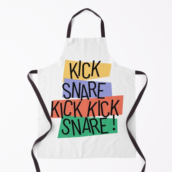Item preview, Kick Snare Drum Beat Colourful Retro Jazz Typography designed and sold by Be-bored.