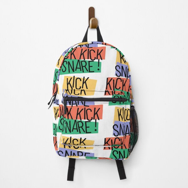 Item preview, Kick Snare Drum Beat Colourful Retro Jazz Typography designed and sold by Be-bored.