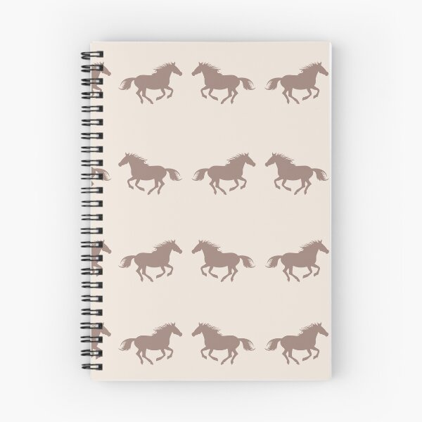 Item preview, Boho Horse Pattern Beige and Brown Minimalist Animal Design designed and sold by lunadesignsmoon.