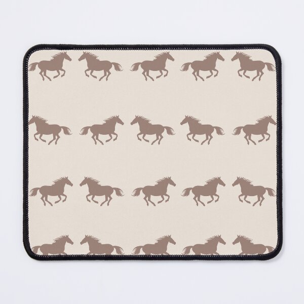 Item preview, Boho Horse Pattern Beige and Brown Minimalist Animal Design designed and sold by lunadesignsmoon.