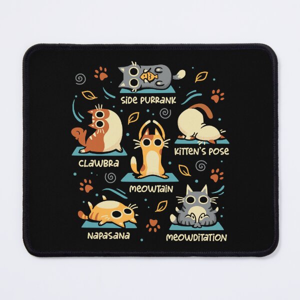 Item preview, Cat Yoga Poses - Funny Zen Kittens designed and sold by Snouleaf.