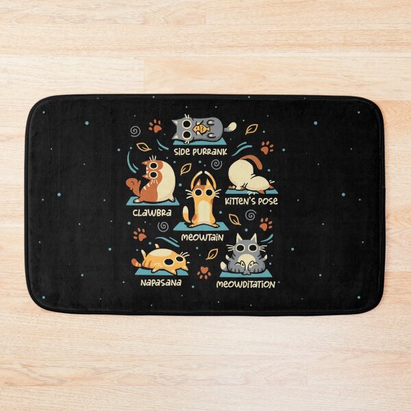 Item preview, Cat Yoga Poses - Funny Zen Kittens designed and sold by Snouleaf.