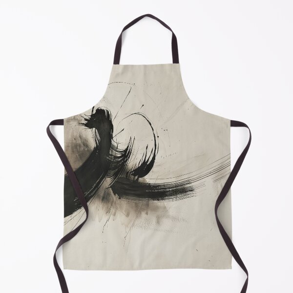 Artikelvorschau, Abstraktes Schwarz Weiß Ink Design minimalistisch expressive Linien entworfen und verkauft von CosmicGlyph.