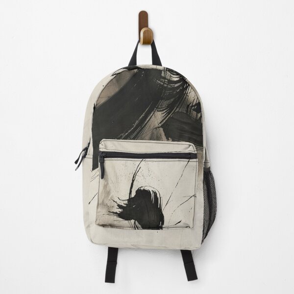 Item preview, Abstract black and white ink design, minimalist expressive lines designed and sold by CosmicGlyph.