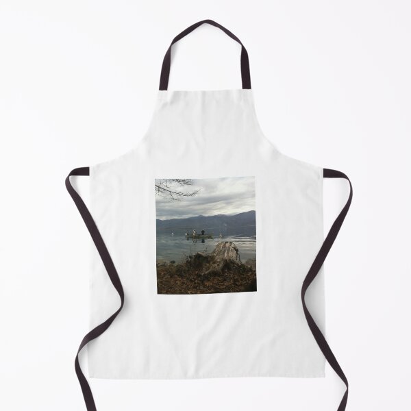 Item preview, Fishermen Swans Misty Lake Kastoria Winter designed and sold by T-C-P.