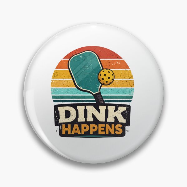Item preview, Dink Happens Retro Pickleball Player Quote designed and sold by CozyRetirementGifts.
