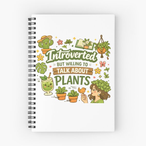 Item preview, Introverted But Willing to Talk About Plants | Cute Plant Lover Shirt | Funny Introvert Gardening Gift designed and sold by CosmicSplendor.