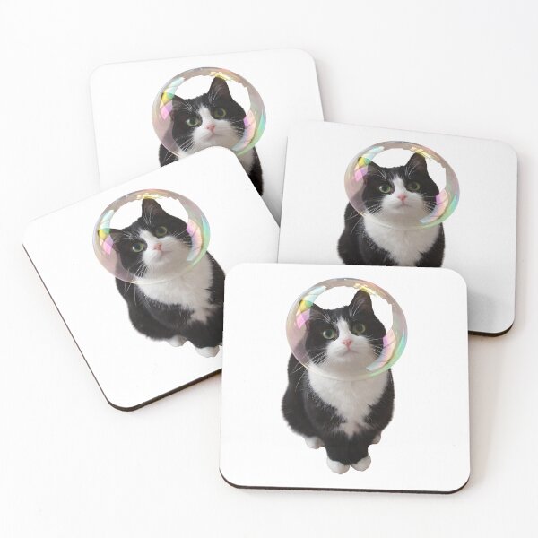 Item preview, Bubble Dreams: Curious Cat in Wonder designed and sold by catontheroof.