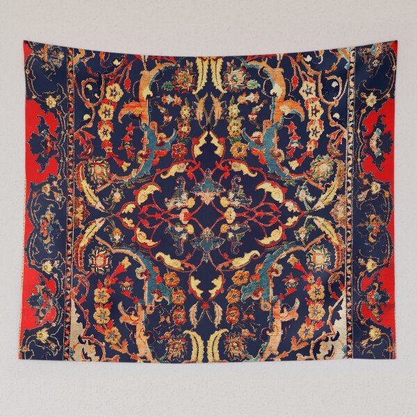 Item preview, 17th Century Isfahan Persian Carpet designed and sold by Vicky Brago-Mitchell®.