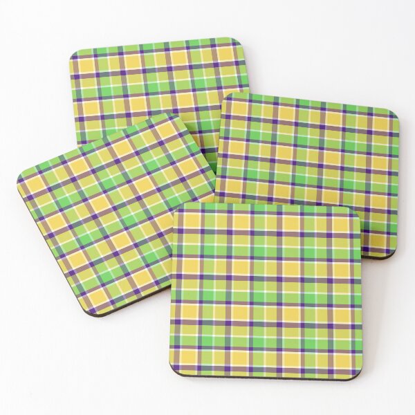 Item preview, Fresh Green Yellow Plaid Seamless Pattern designed and sold by Patternfluent.