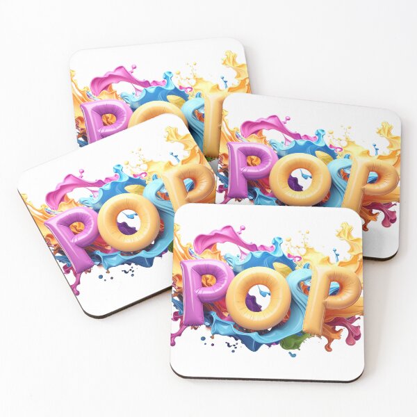 Item preview, Pop Art 3D Balloon Typography Multicolor Paint Splash Vibrant Rainbow Foil Graphic Bold Streetwear designed and sold by icemanphotos.