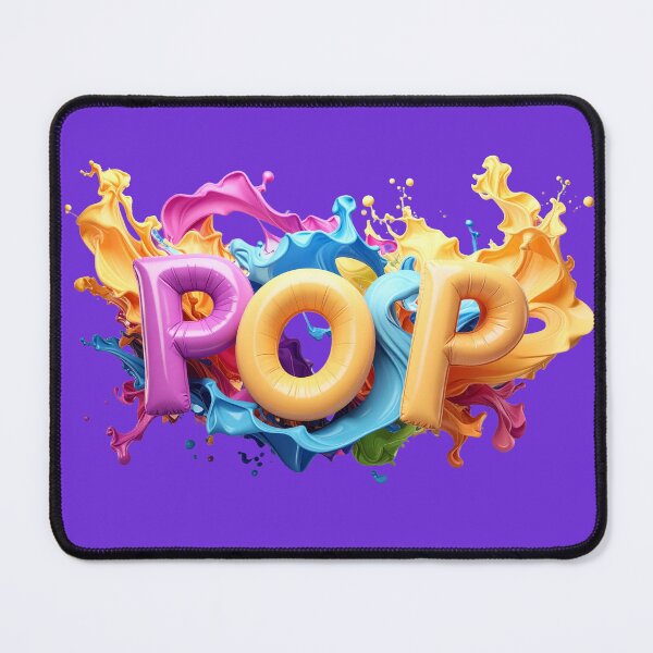 Item preview, Pop Art 3D Balloon Typography Multicolor Paint Splash Vibrant Rainbow Foil Graphic Bold Streetwear designed and sold by icemanphotos.