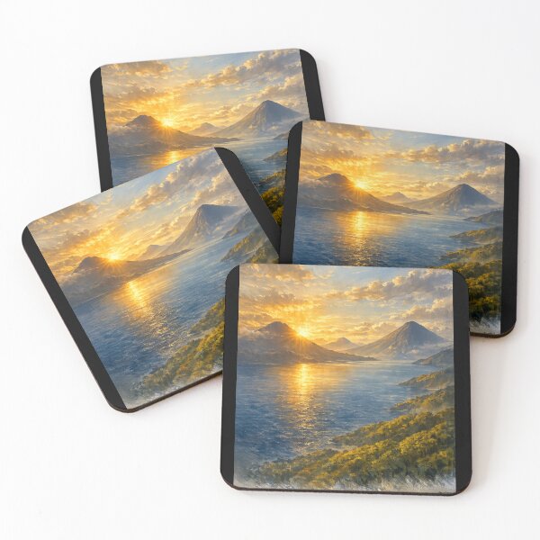 Item preview, Lake Atitlan -water volcano landscape designed and sold by DamioPolArt.