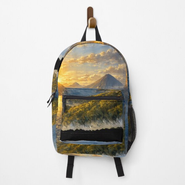 Item preview, Lake Atitlan -water volcano landscape designed and sold by DamioPolArt.