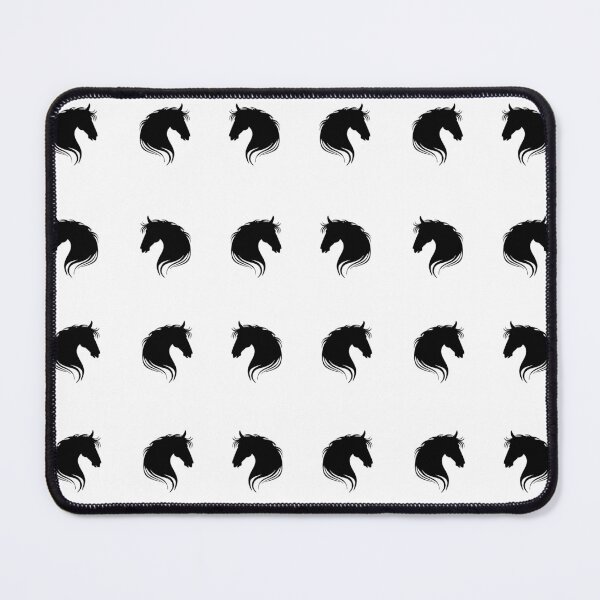 Item preview, Minimalist Horse Head Pattern Black and White Elegant Animal Design designed and sold by lunadesignsmoon.