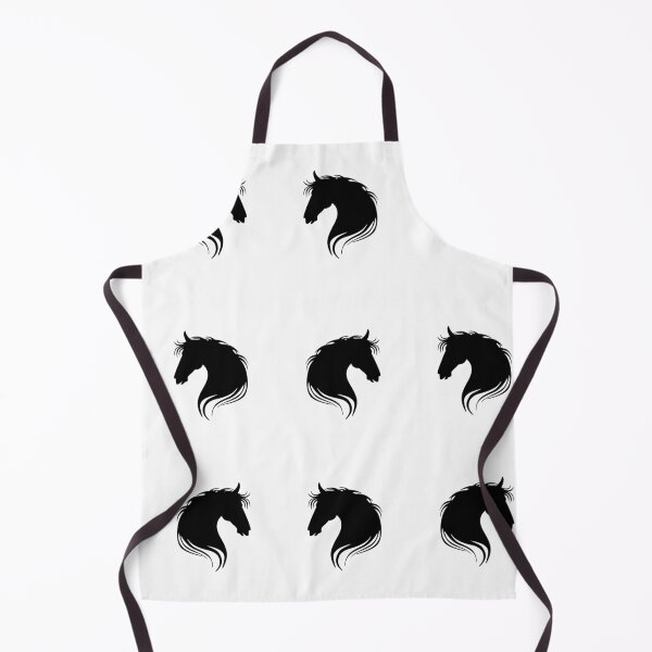 Item preview, Minimalist Horse Head Pattern Black and White Elegant Animal Design designed and sold by lunadesignsmoon.