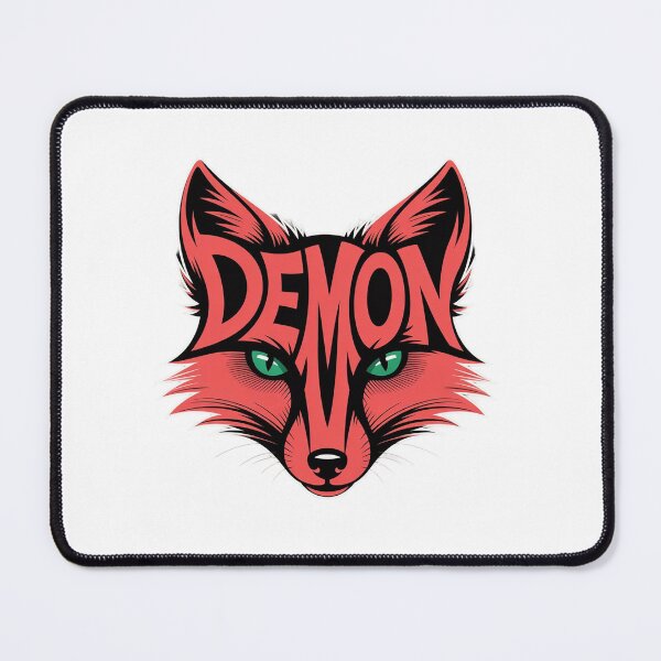 Item preview, Demon Fox Typography Art designed and sold by Anantha's Studio.