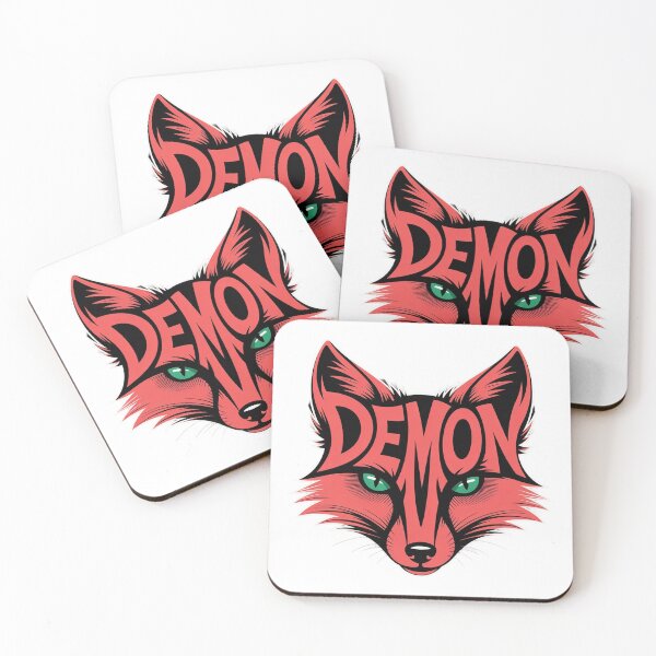 Item preview, Demon Fox Typography Art designed and sold by Anantha's Studio.