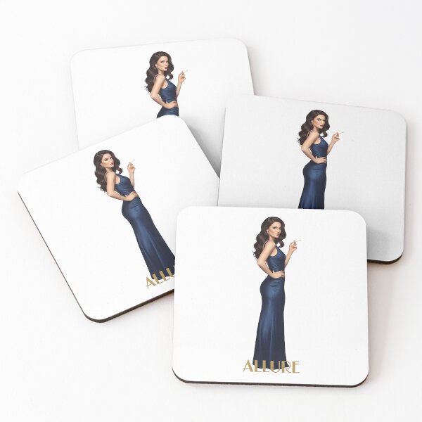 Item preview, Allure Elegant Woman Smoking Glamorous Fashion Illustration. designed and sold by Spark2Seduction.