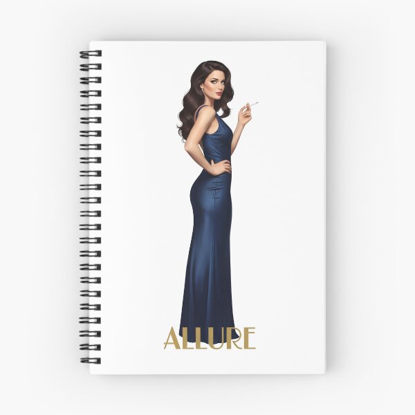 Item preview, Allure Elegant Woman Smoking Glamorous Fashion Illustration. designed and sold by Spark2Seduction.