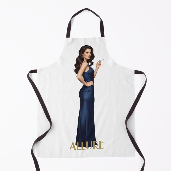 Item preview, Allure Elegant Woman Smoking Glamorous Fashion Illustration. designed and sold by Spark2Seduction.