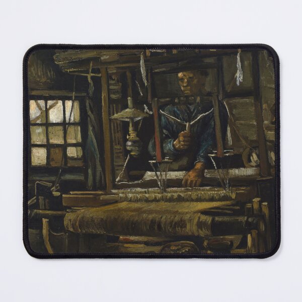 Item preview, A Weavers Cottage by Vincent van Gogh: Rustic Post Impressionist Interior Poster designed and sold by artofuniverse.